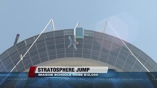 Principal bungee jumps off Stratosphere