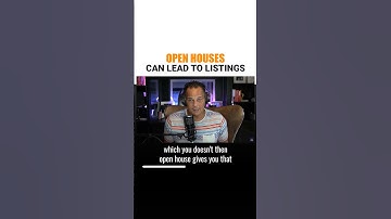 Open Houses Can Lead to Listings #Shorts