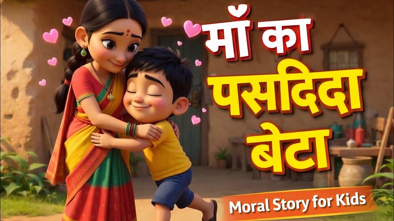 माँ का पसंदीदा बेटा | Moral Story for Kids | Hindi Kahani | 3D Cartoon Story