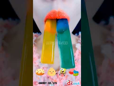 ASMR Eating Challenge - Close Up Mouth Eating With Emoji