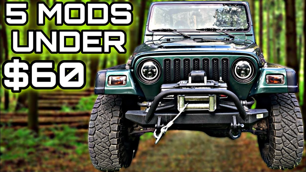 TOP 5 JEEP TJ EXTERIOR MODS UNDER $60 (Easy DIY Installs) - YouTube