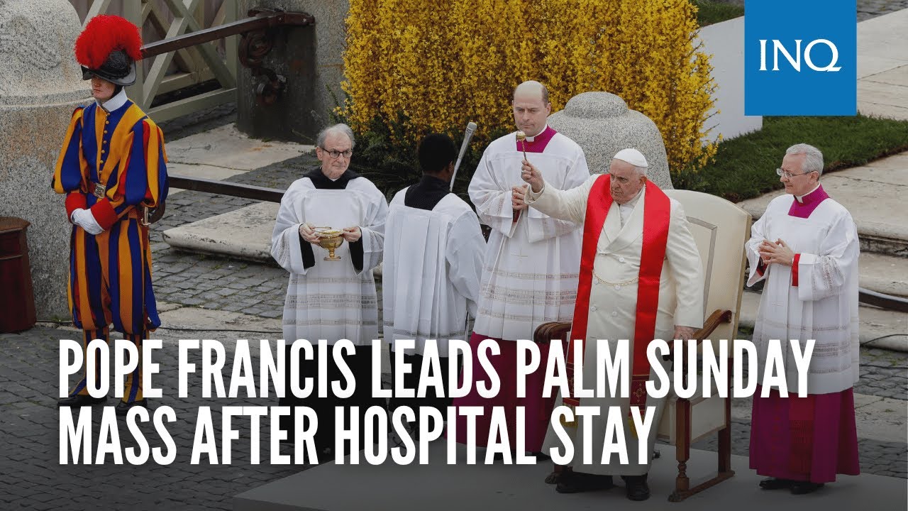 Pope Francis Discharged From Hospital, Leads Palm Sunday Service