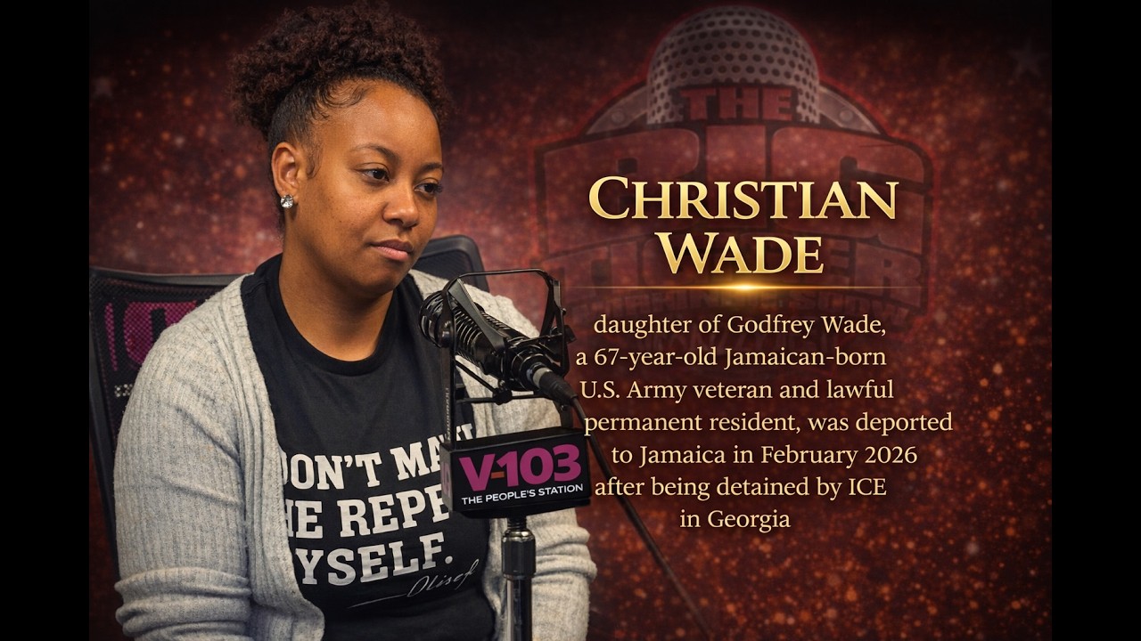 67-Year-Old Army Veteran Detained — His Daughter CHRISTIAN WADE Tells it all  on V-103!
