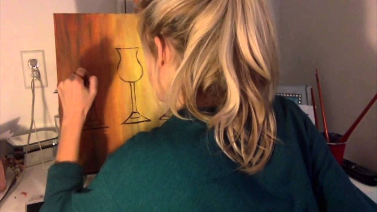 Wine Glasses Paint Nite Minneapolis YouTube