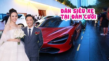 Dàn siêu xe gầm rú tại đám cưới Cường Đô La - Đàm Thu Trang