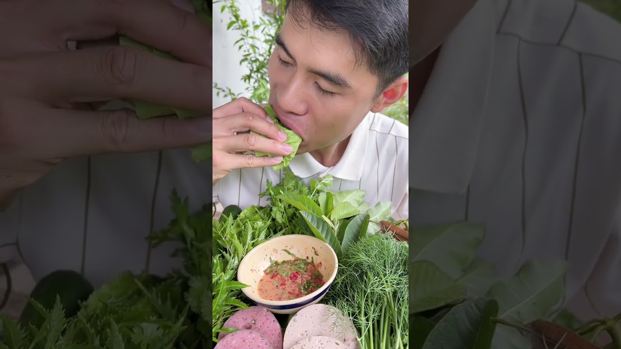 Ăn nem chả cùng những loại lá dân dã mà ngon