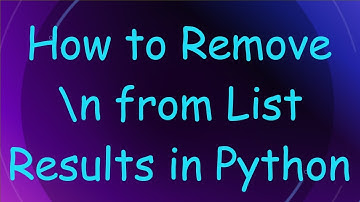 How to Remove \n from List Results in Python