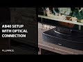 How to Set up The Fluance AB40 High Performance Soundbase with an Optical Audio Connection