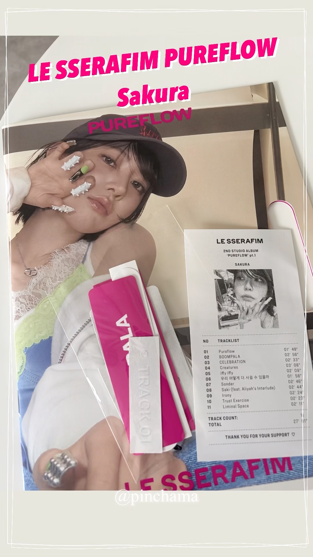 LE SSERAFIM】PUREFLOW開封🌸SAKURA #lesserafim #pureflow #shorts