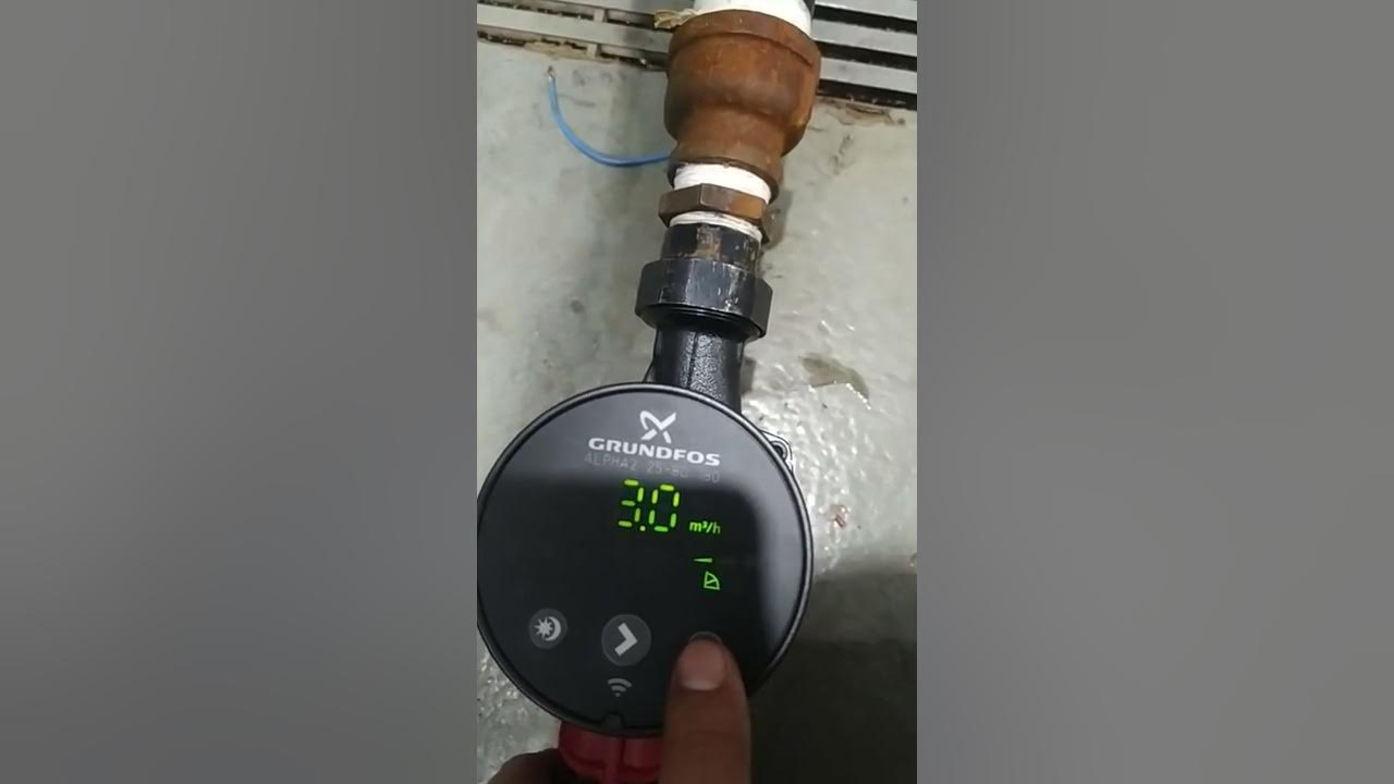 GRUNDFOS CIRCULATING PUMP SETTING YouTube