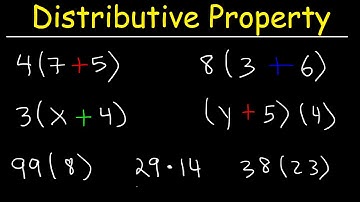 The Distributive Property of Multiplication