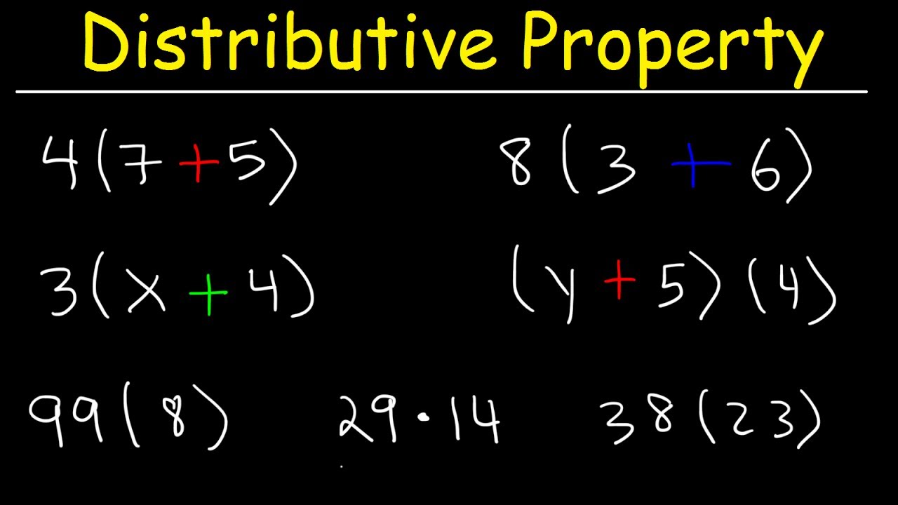 The Distributive Property Of Multiplication YouTube