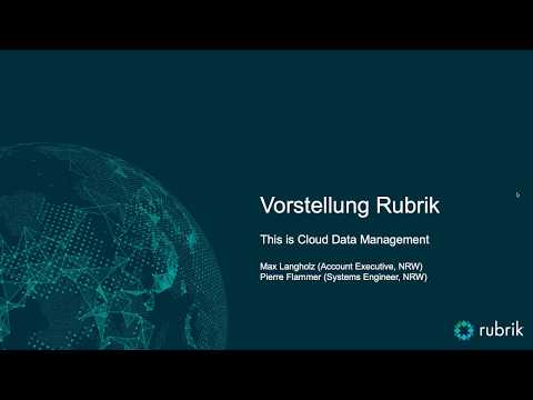 Rubrik Live Demo