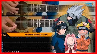 Naruto OP - Haruka Kanata | Acoustic Guitar Lesson [Tutorial + TAB + CHORDS]