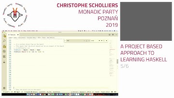 Christophe Scholliers - A project based approach to learning Haskell 5/6