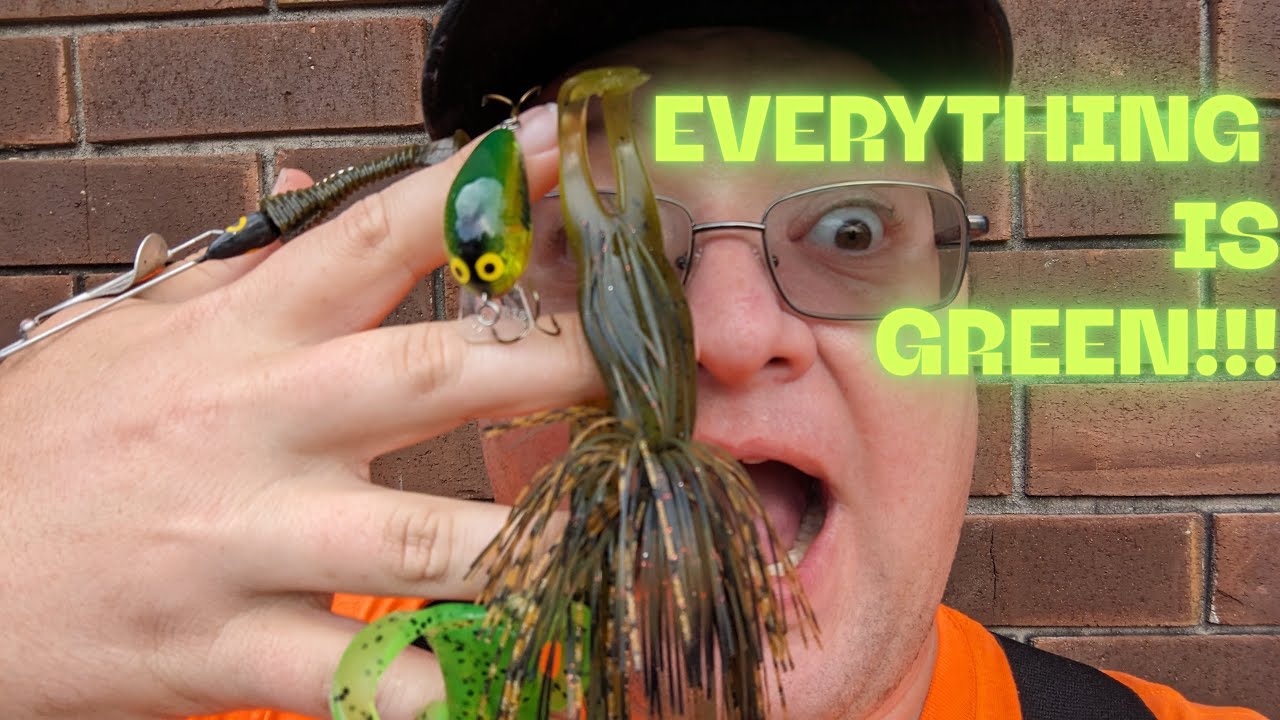 One Color Challenge. Green Edition. So Many Bass Caught