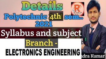 Polytechnic 4th sem.. syllabus// Electronics engineering // new syllabus 2021//electronics 4th sem.