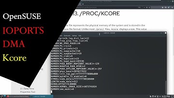 OpenSUSE DMA IOPORTS Kcore آشنایی با دستورات و مفاهیم   #DMA #IOPORTS #Kcore #Proc #OpenSUSE