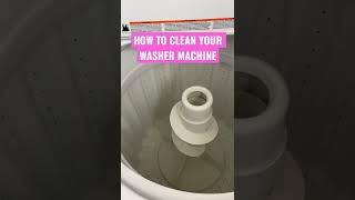How to clean your washer machine