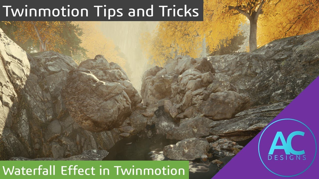 twinmotion waterfall