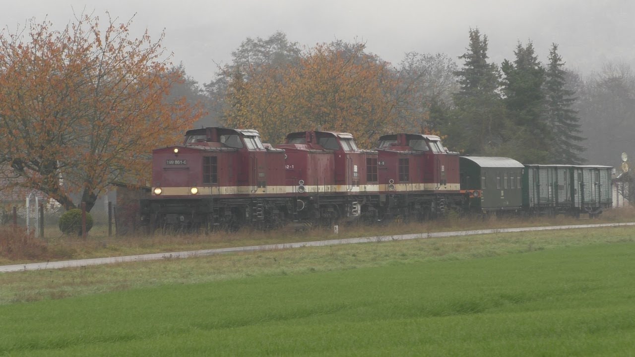 Überführung dreier Harzkamele Br.199 (ex V100) der Harzer Schmalspurbahnen - HSB