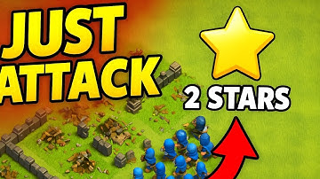 “JUST ATTACK”  “The Secret to Getting 2 Stars by Sending All Troops from a Single Point! 🔥