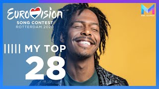 Eurovision 2020 - MY TOP 28 (so far) & comments | +🇬🇪🇮🇱🇨🇭🇳🇱