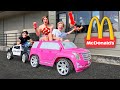 GOING IN DRIVE THRUS IN TOY CARS PRANK! 🚘 | Piper Rockelle