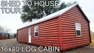 Shed To House Log Cabin Tour - This May Be The One