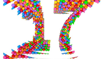 Learn Number 17 on 3d Color Balls | Sparta Circle Dimension Effects (sponsored by preview2effects)