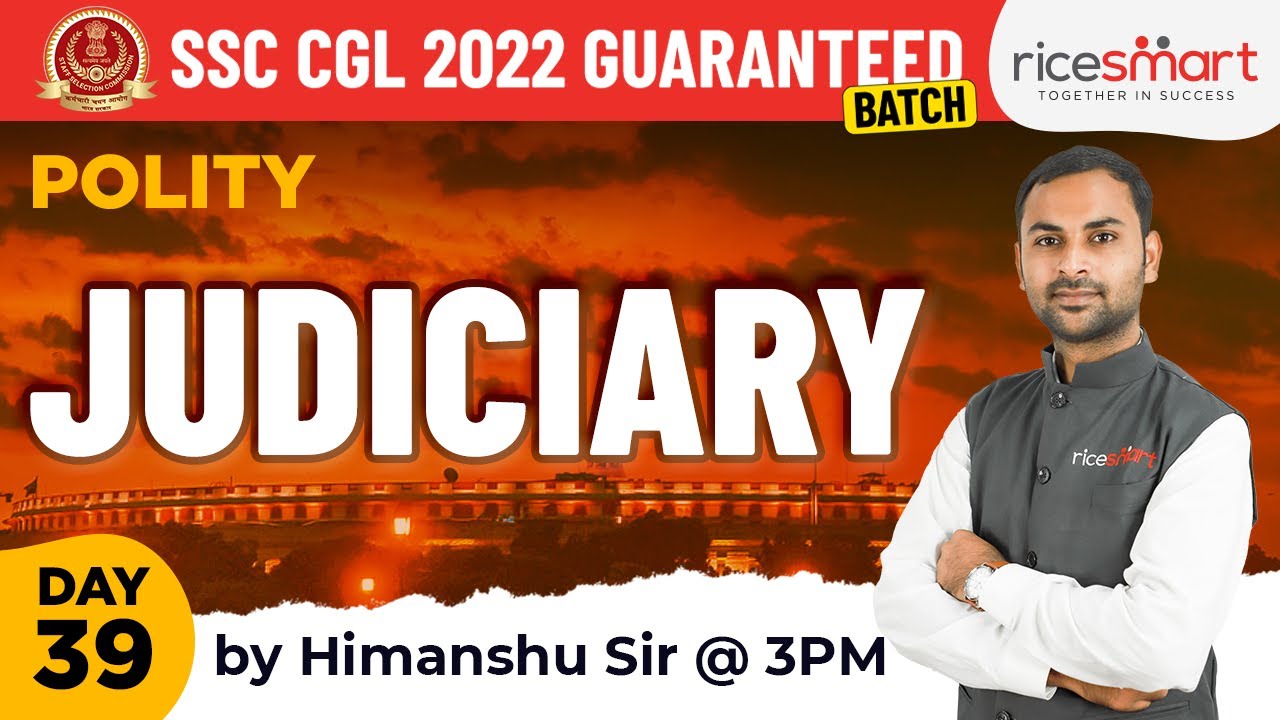 Indian Judiciary System | भारतीय न्यायपालिका | Indian Polity | SSC CGL ...