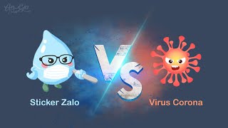 Sticker Zalo vs Virus Corona