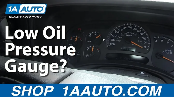 Why Does My Oil Pressure Gauge Read Low Chevy Silverado Suburban Tahoe GMC Sierra Yukon