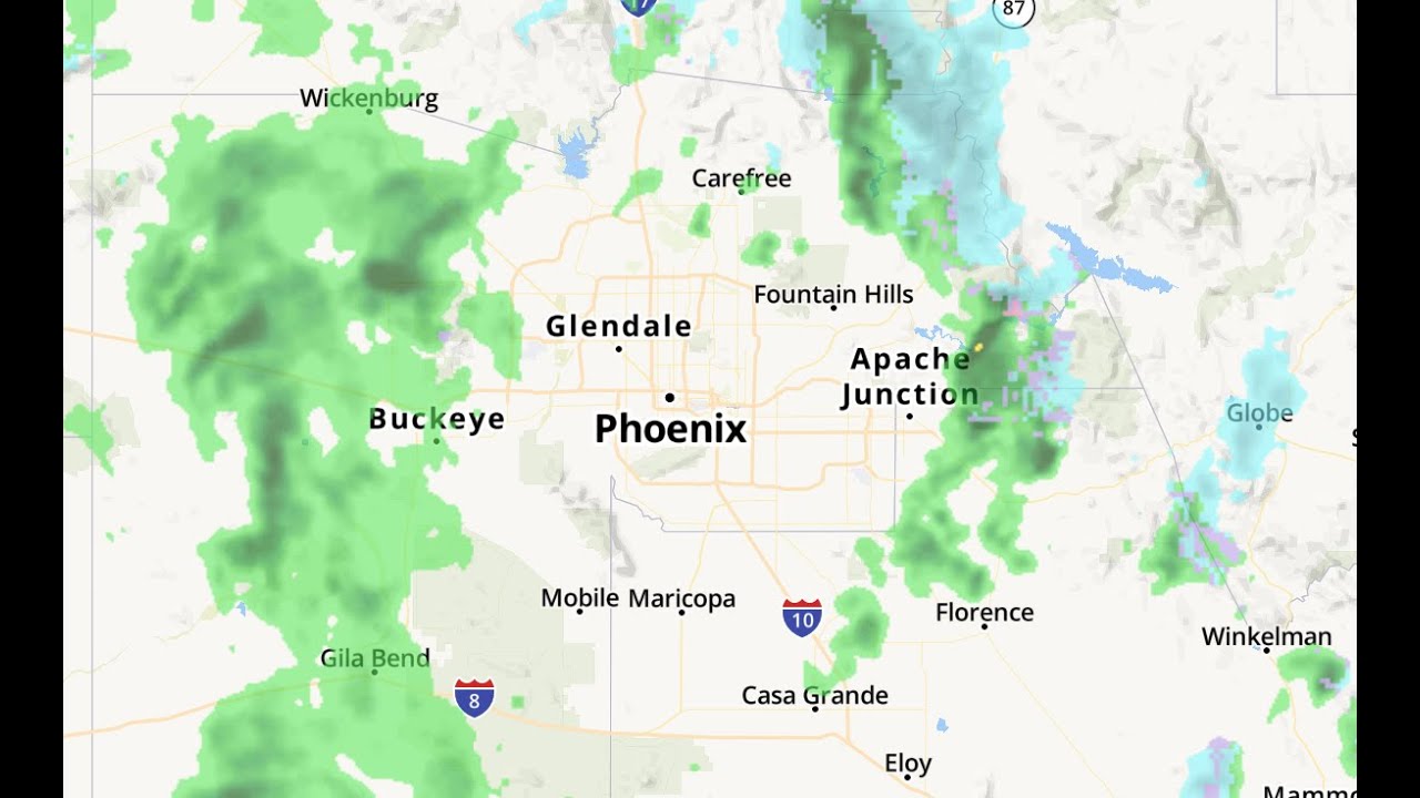 Rain, snow moving across Arizona - YouTube