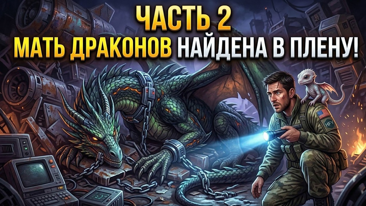 «Последнее драконье яйцо со свалки Мать драконов в плену 300 лет (HFY) — Часть 2»