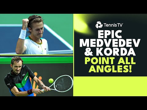 ALL THE ANGLES: Sebastian Korda & Daniil Mevdedev EPIC Set Point 😱 | Shanghai 2023