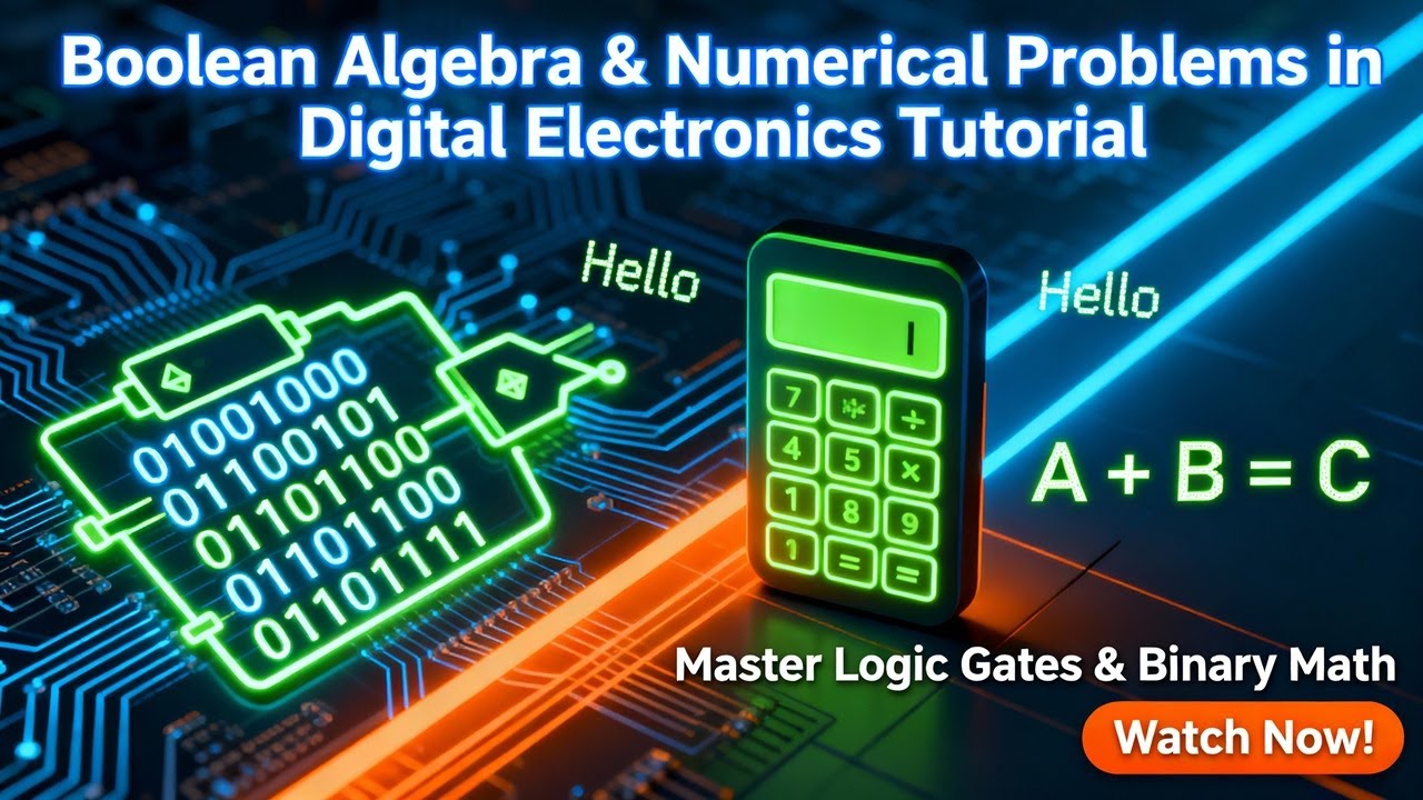 Boolean Algebra with Numerical Problems | Digital Electronics ...