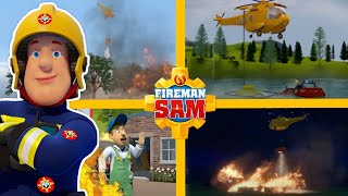The Best Fireman Sam Helicopter Rescues | Fireman Sam Full Episodes! | 2 Hour Compilation