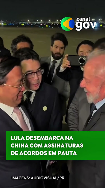 AGENDA INTERNACIONAL | O presidente Luiz Inácio Lula da Silva desembarcou em Pequim #noticias