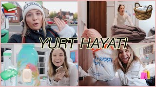 LONDRA' DA YURT HAYATIM | MARKET ALIŞVERİŞİ, ODA DÜZENLEME,TEMİZLİK, DERS ÇALIŞMA RUTİNİ #Erasmus