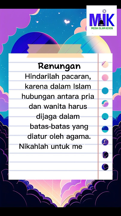 Pacaran dalam islam / kata kata bijak dalam agama dakwah Islam Singkat short shorts Status WA
