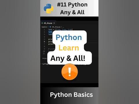 #11| Do you know about Any and All in Python? #python #programming #any ...