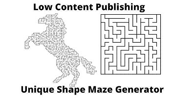Unique Shape Maze Generator for Kindle Publishing | Low Content Publishing