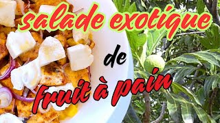 Exotic Toasted Breadfruit Salad / Lemon Vinaigrette