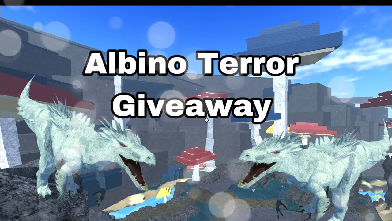 Roblox Dinosaur Simulator Albino Terror Giveaway YouTube Roblox dinosaur simulator albino terror giveaway youtube