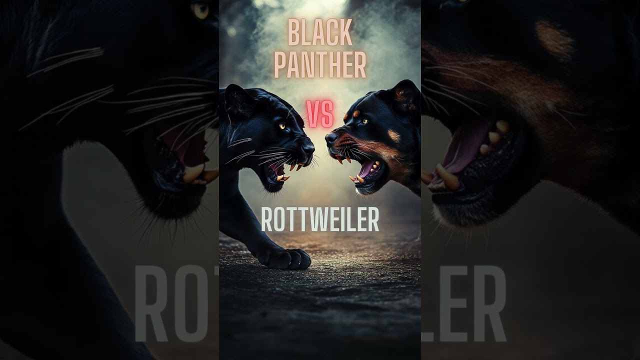 Black Panther vs 5 Powerful Dogs – Who Wins? (Pitbull, Rottweiler, Husky & More 