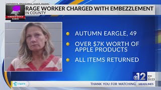 Rankin County storage worker charged with embezzlement