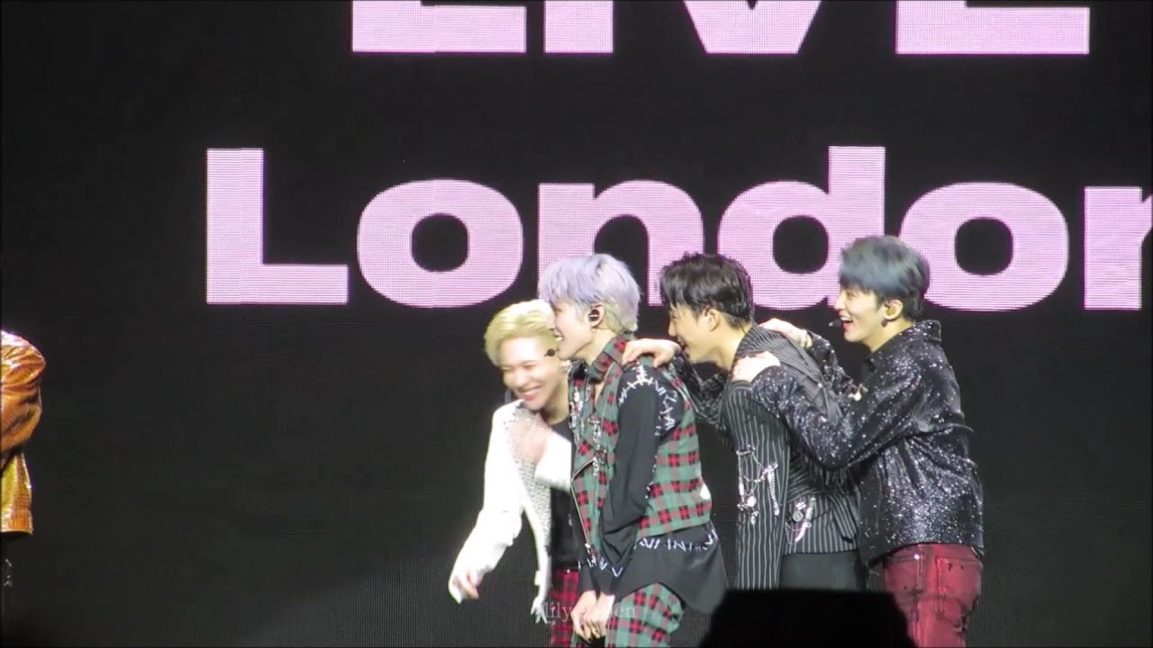 Hyung Line doing Aegyo + Maknae Reaction  - SuperM in London [28.02.2020] (Baekhyun/Kai/Taemin)