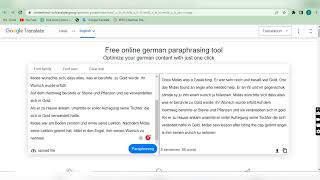 How To Use German Paraphrasing Tool On Contenttool.io