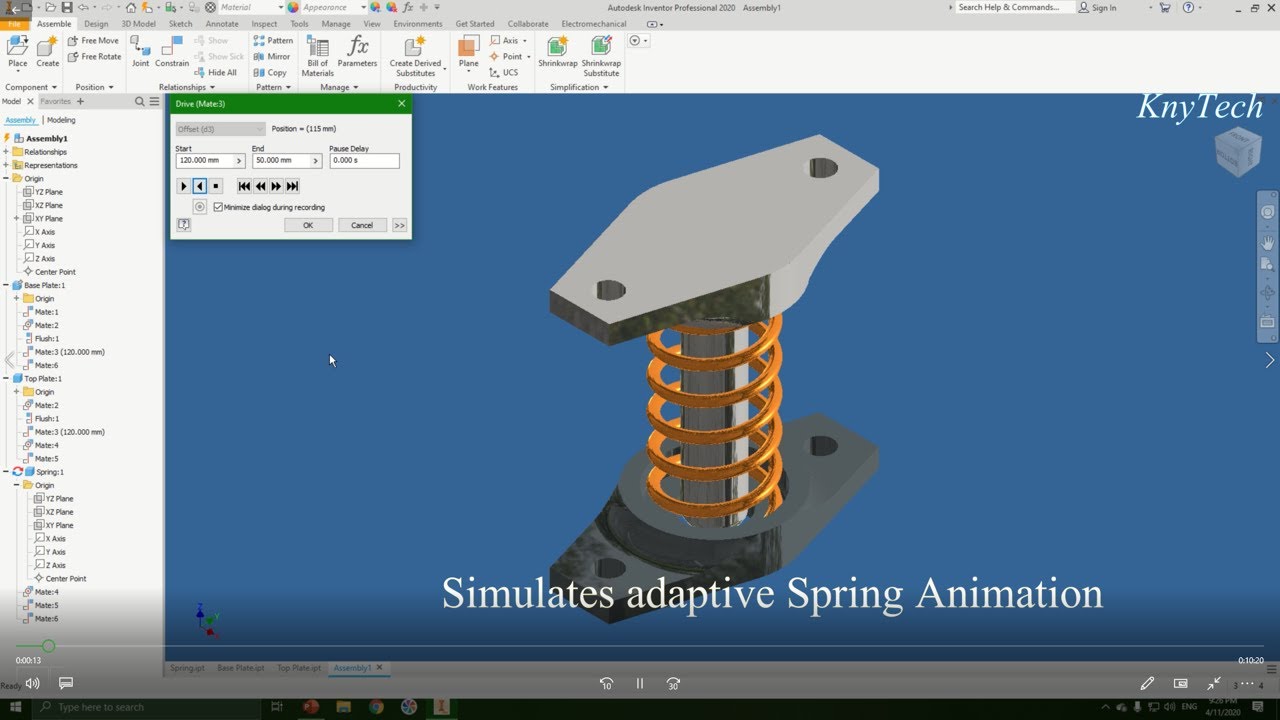 autodesk inventor 2013 animation